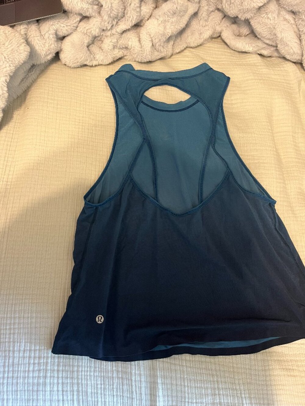 Lululemon workout shirt in gently used condition. Size 6